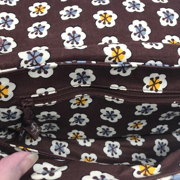 Vera Bradley “Knot Just A Clutch” Slate Blue and Brown Handbag/Clutch-NWOT - Picture 6 of 8